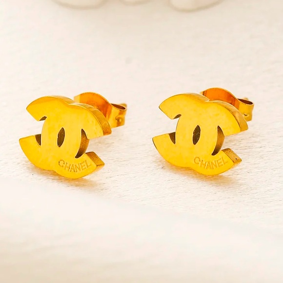 Jewelry - Stainless Steel 18K Gold Plated Earrings💎